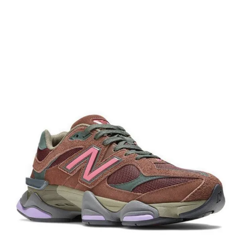 baskets 9060 Rich Oak with NB Burgundy